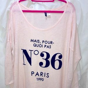 H&M Divided light weight oversized sweater size L